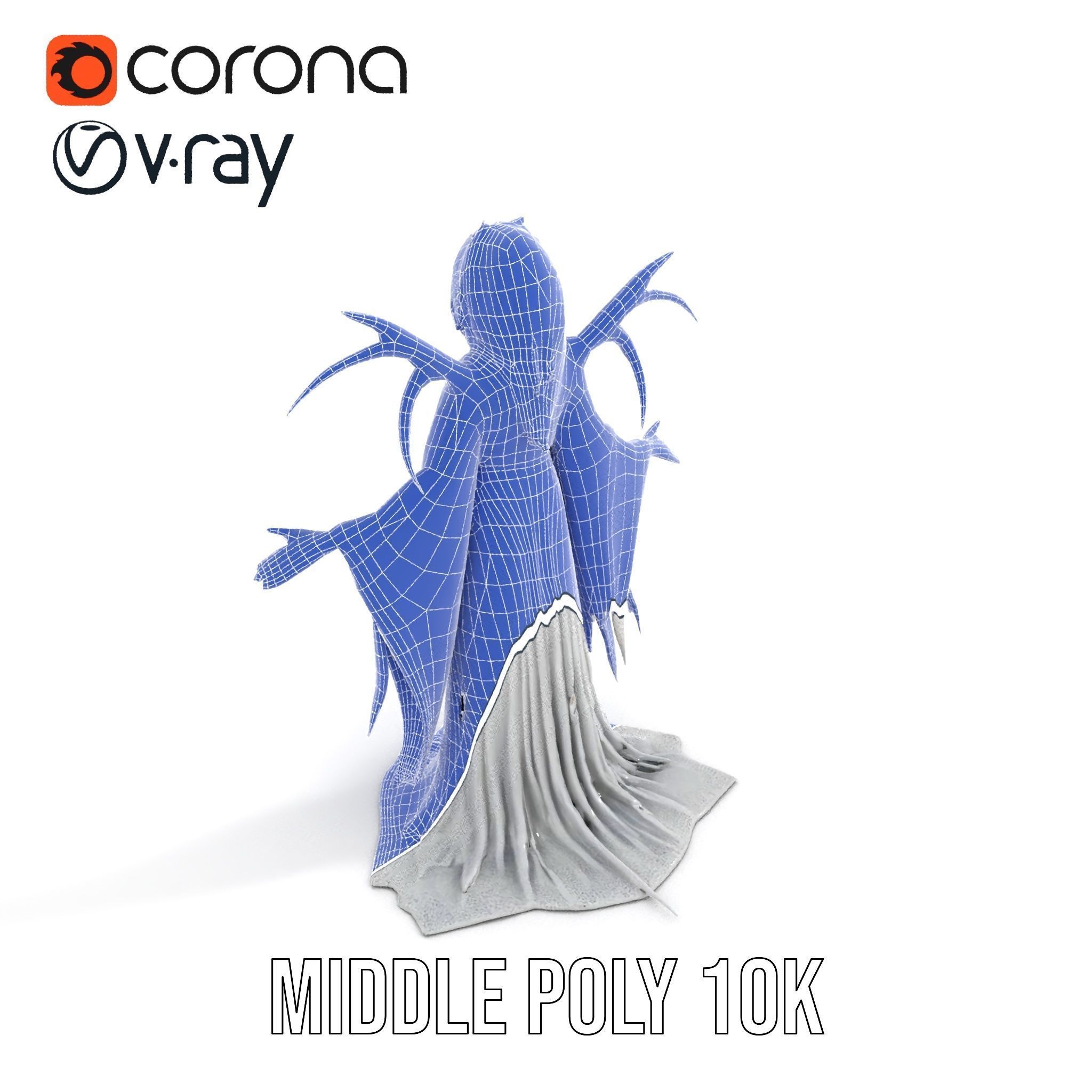 Wraith Specter Rigged and Animated D Model Low-poly 3D model_27