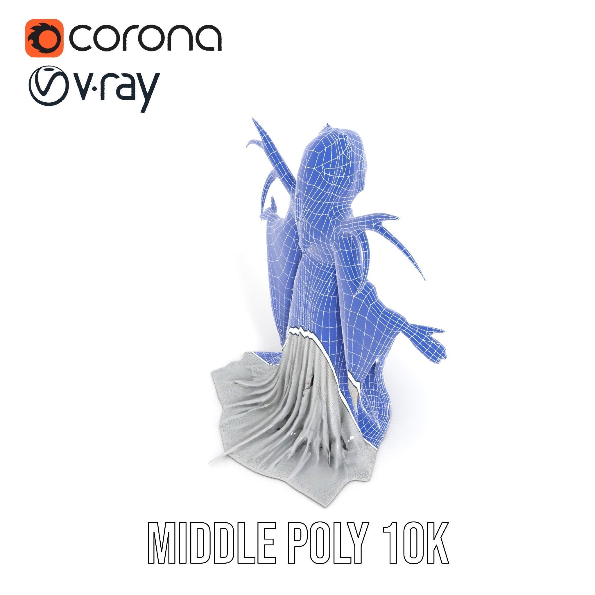 Wraith Specter Rigged and Animated D Model Low-poly 3D model_16