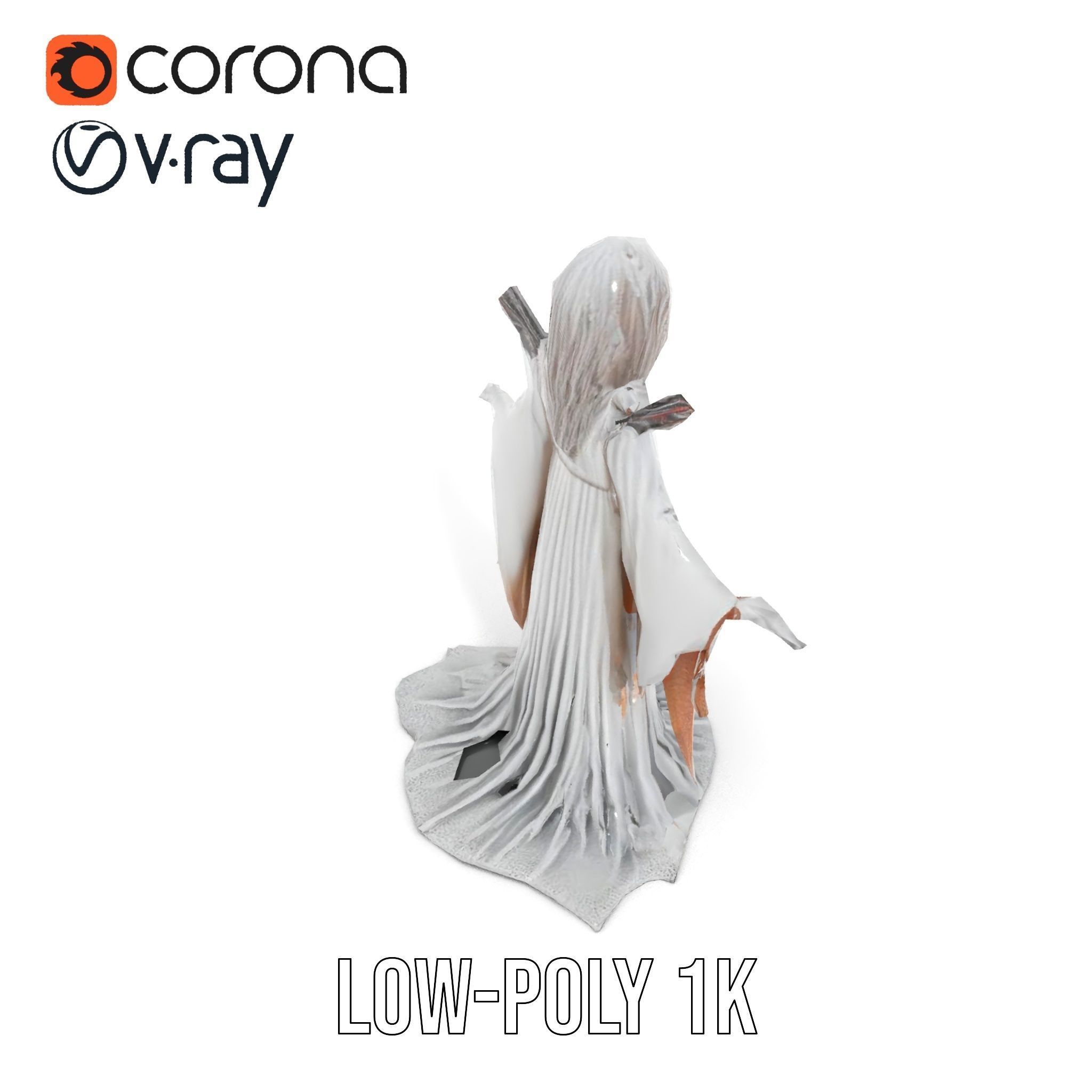 Wraith Specter Rigged and Animated D Model Low-poly 3D model_17