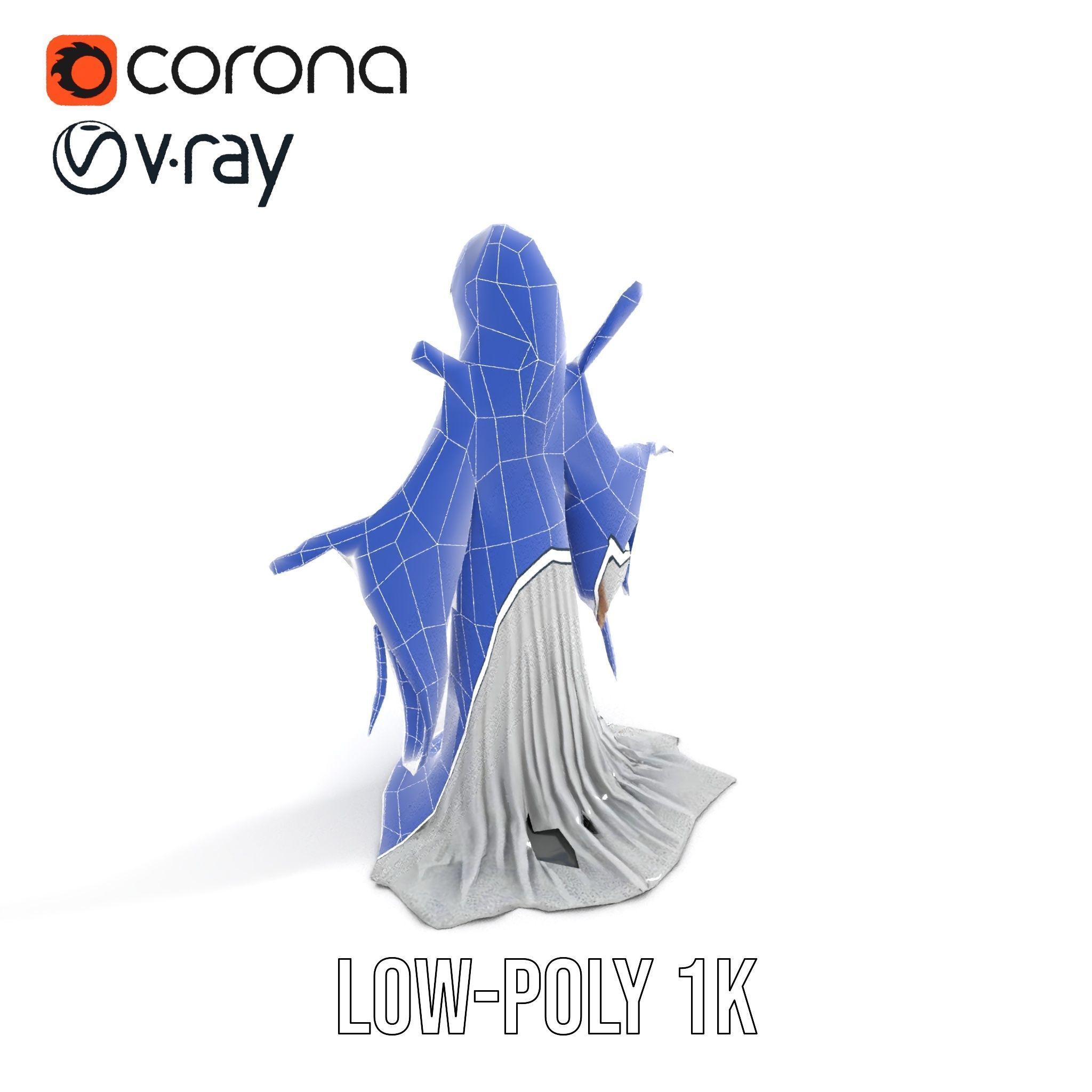 Wraith Specter Rigged and Animated D Model Low-poly 3D model_31