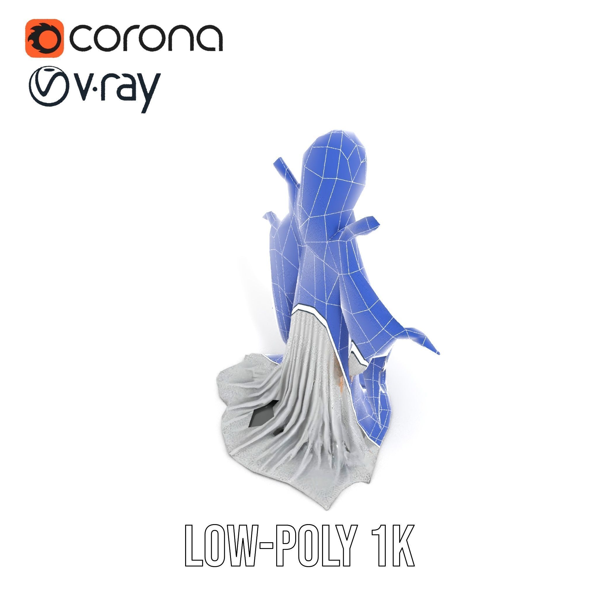 Wraith Specter Rigged and Animated D Model Low-poly 3D model_25