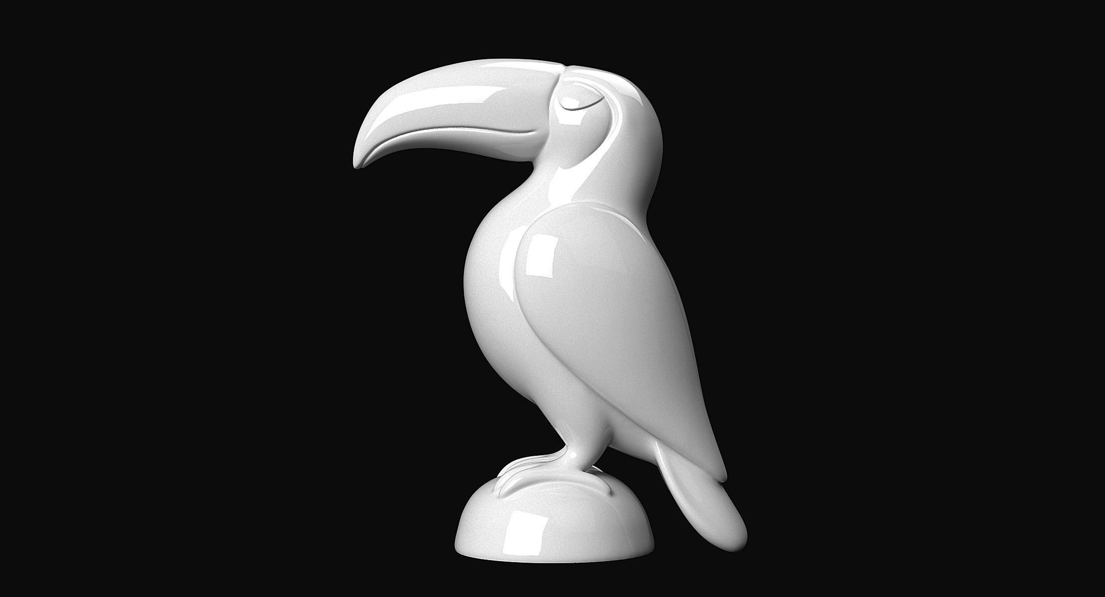 Toucan 3D print model_2