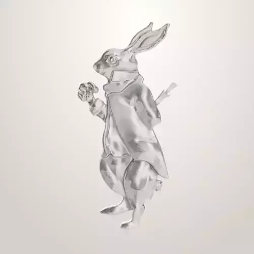 Vintage Kit Carson Alice in Wonderland Rabbit  3D print model