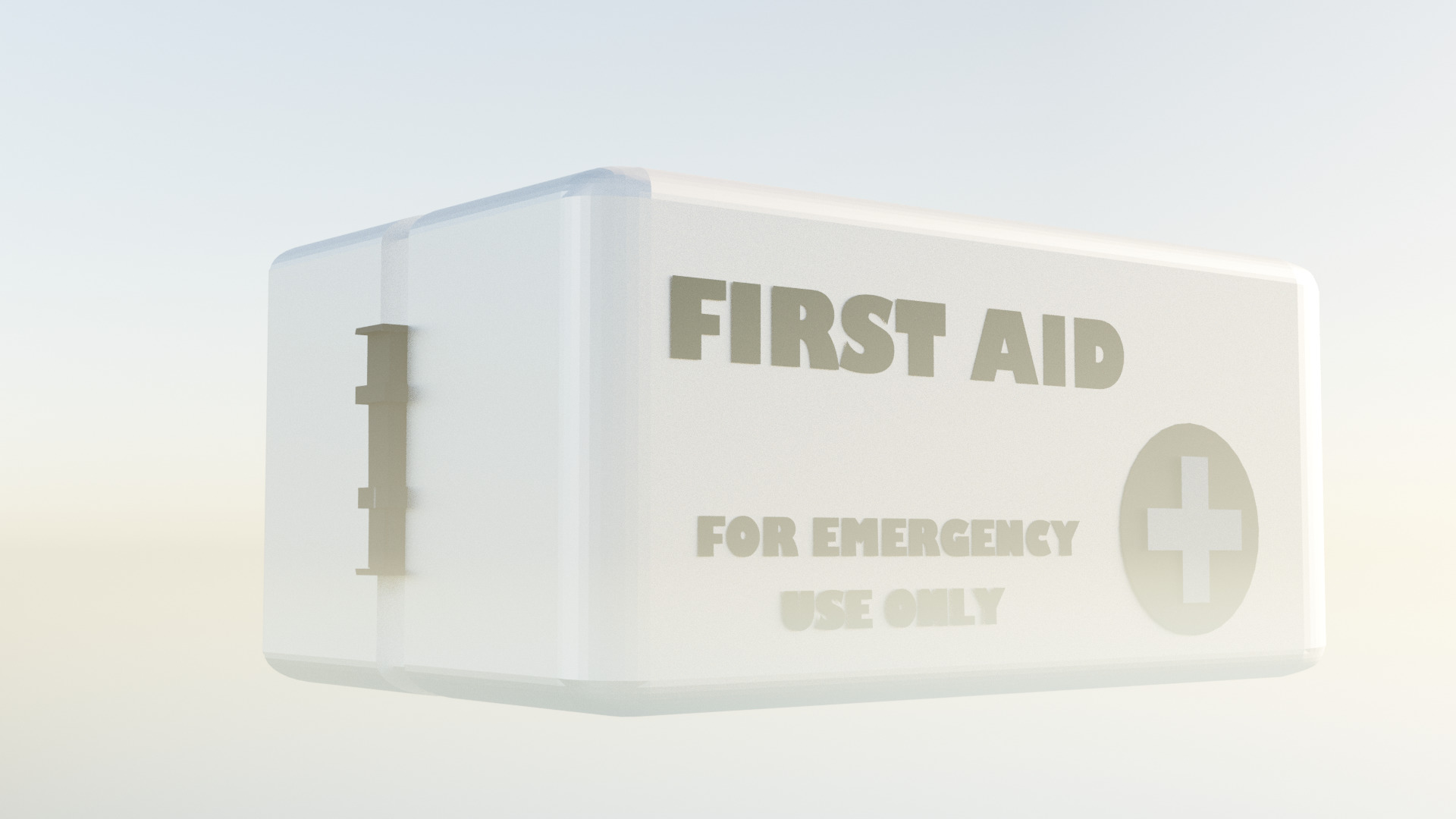 Low Poly Vault First Aid Kit Fallout Game Ready Low-poly 3D model_5