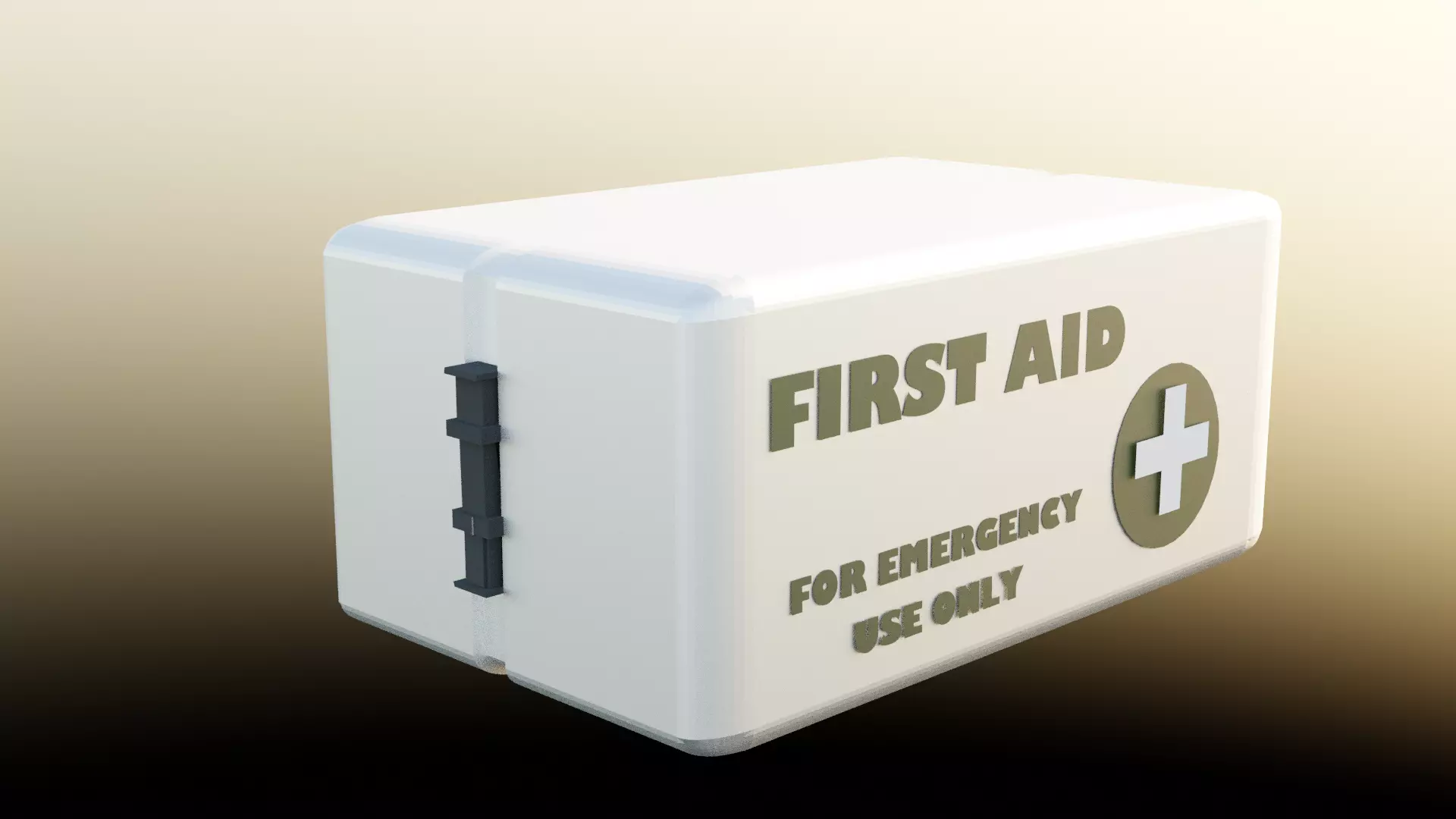 Low Poly Vault First Aid Kit Fallout Game Ready Low-poly 3D model_0