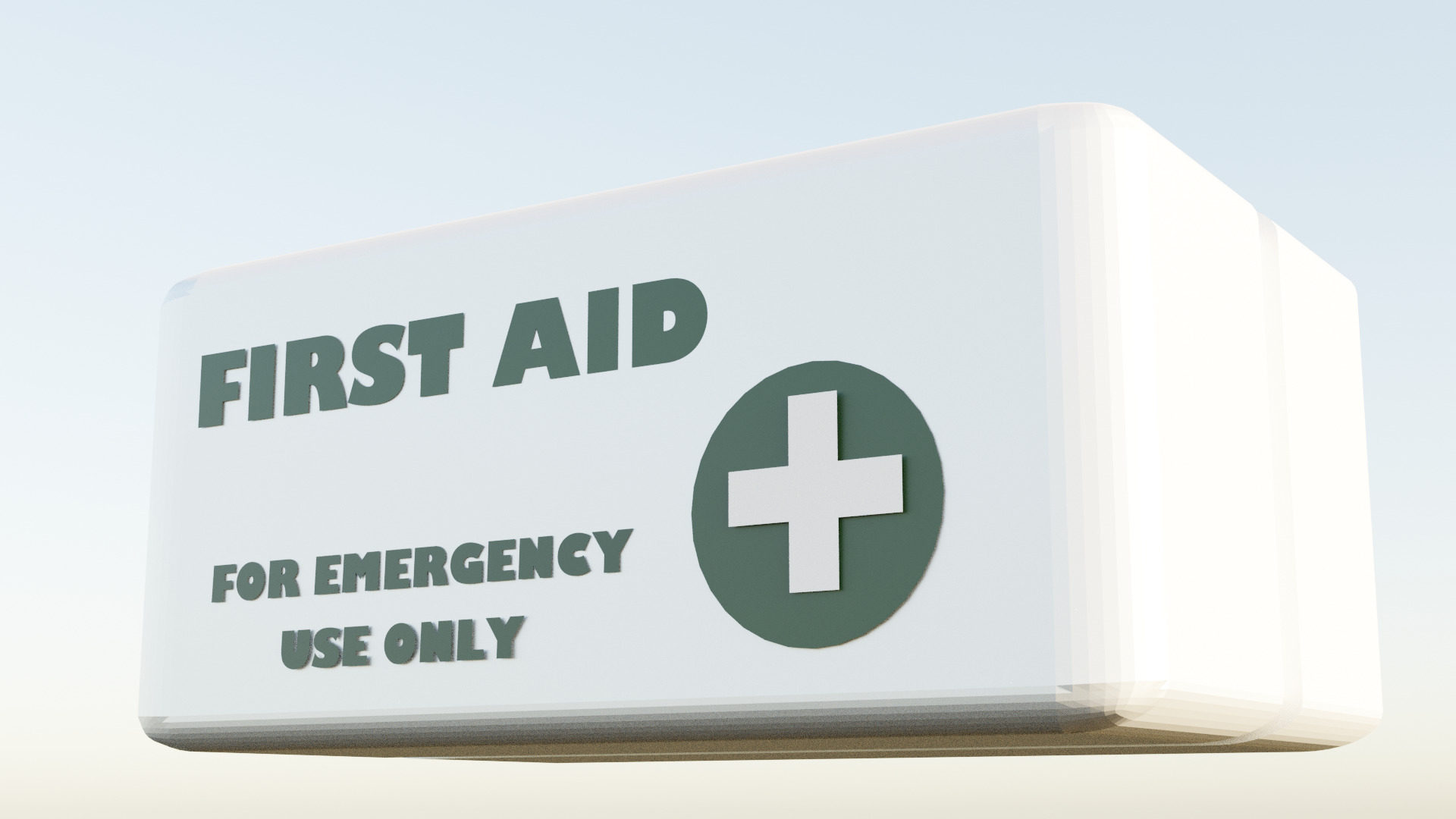 Low Poly Vault First Aid Kit Fallout Game Ready Low-poly 3D model_2