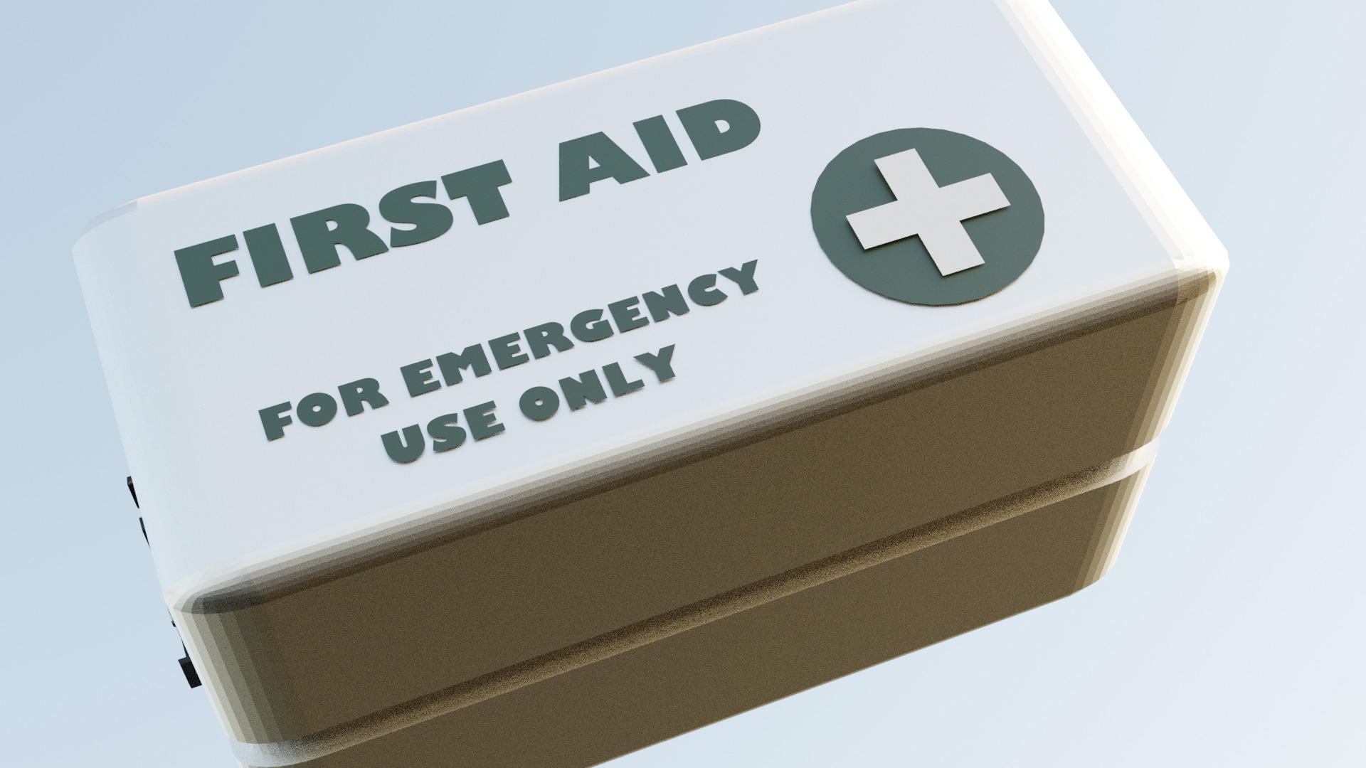 Low Poly Vault First Aid Kit Fallout Game Ready Low-poly 3D model_3