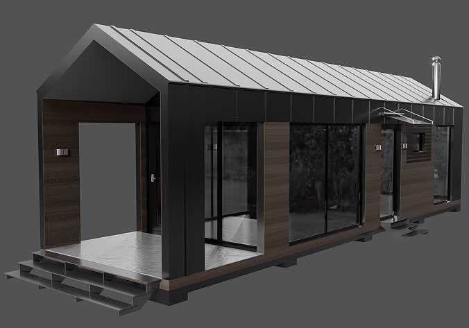 MODERN HOUSE NO30 A 3D model 6