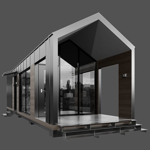 MODERN HOUSE NO30 A 3D model 4