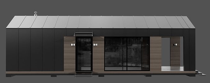 MODERN HOUSE NO30 A 3D model 5
