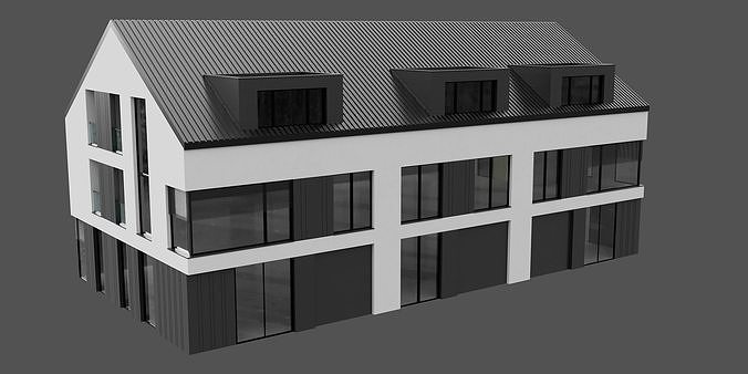 MODERN HOUSE NO29 A 3D model 5
