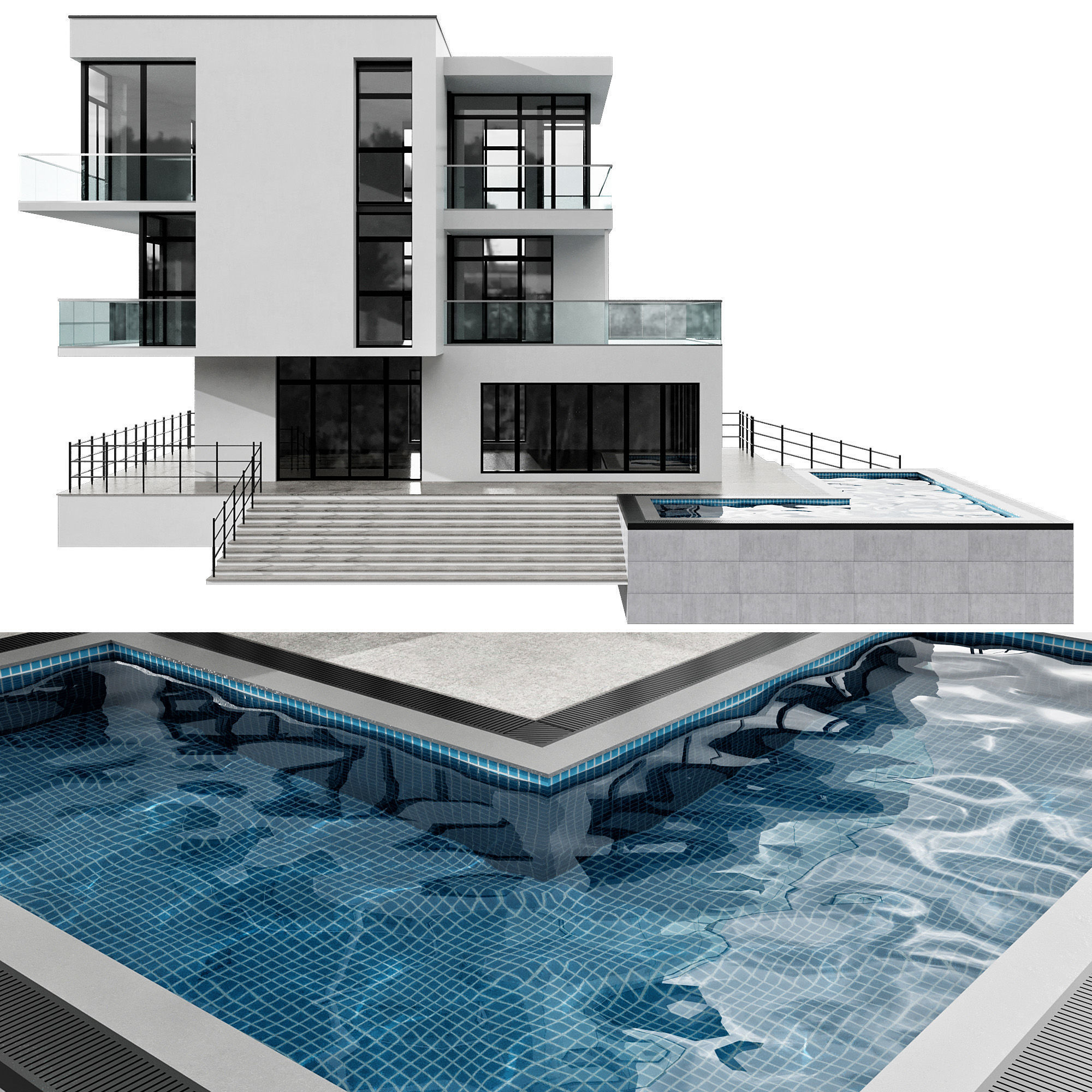 MODERN HOUSE NO28 A 3D model_1