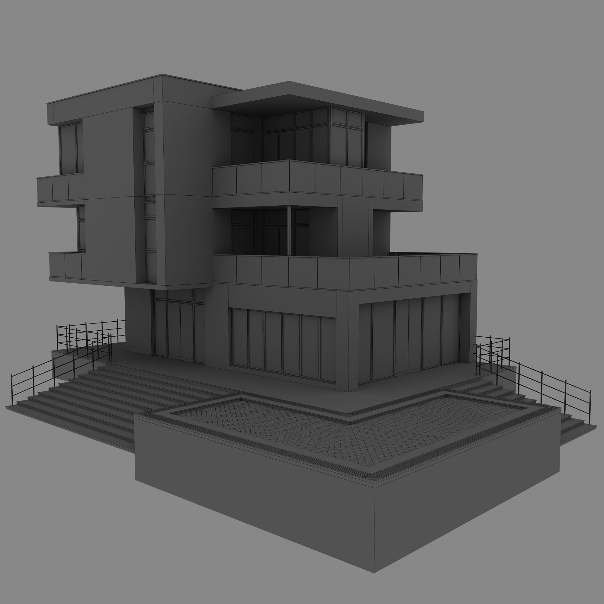 MODERN HOUSE NO28 A 3D model_10