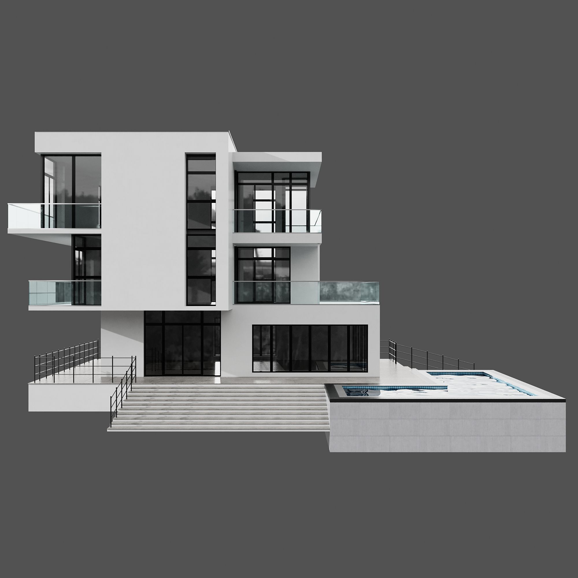 MODERN HOUSE NO28 A 3D model_6