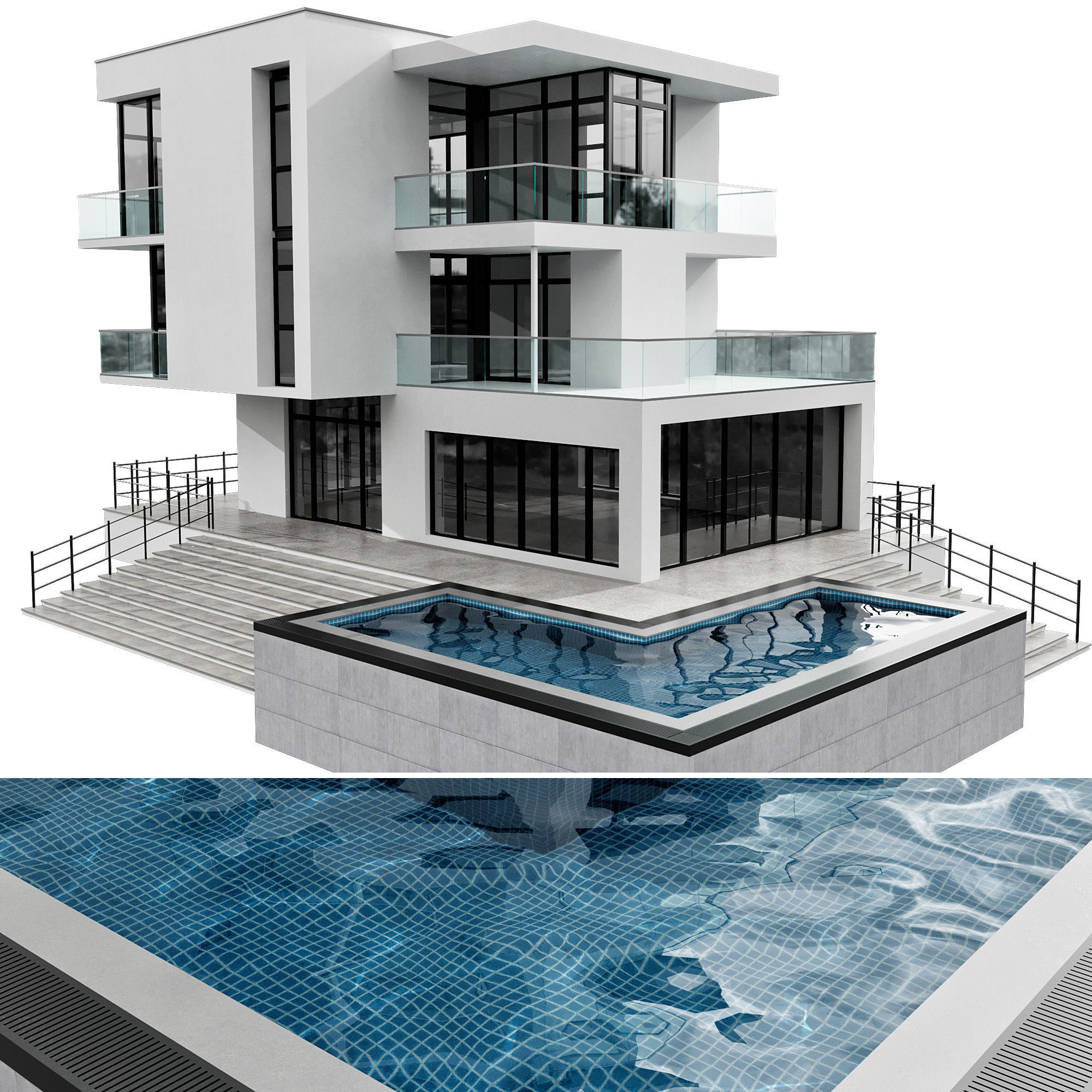 MODERN HOUSE NO28 A 3D model_8