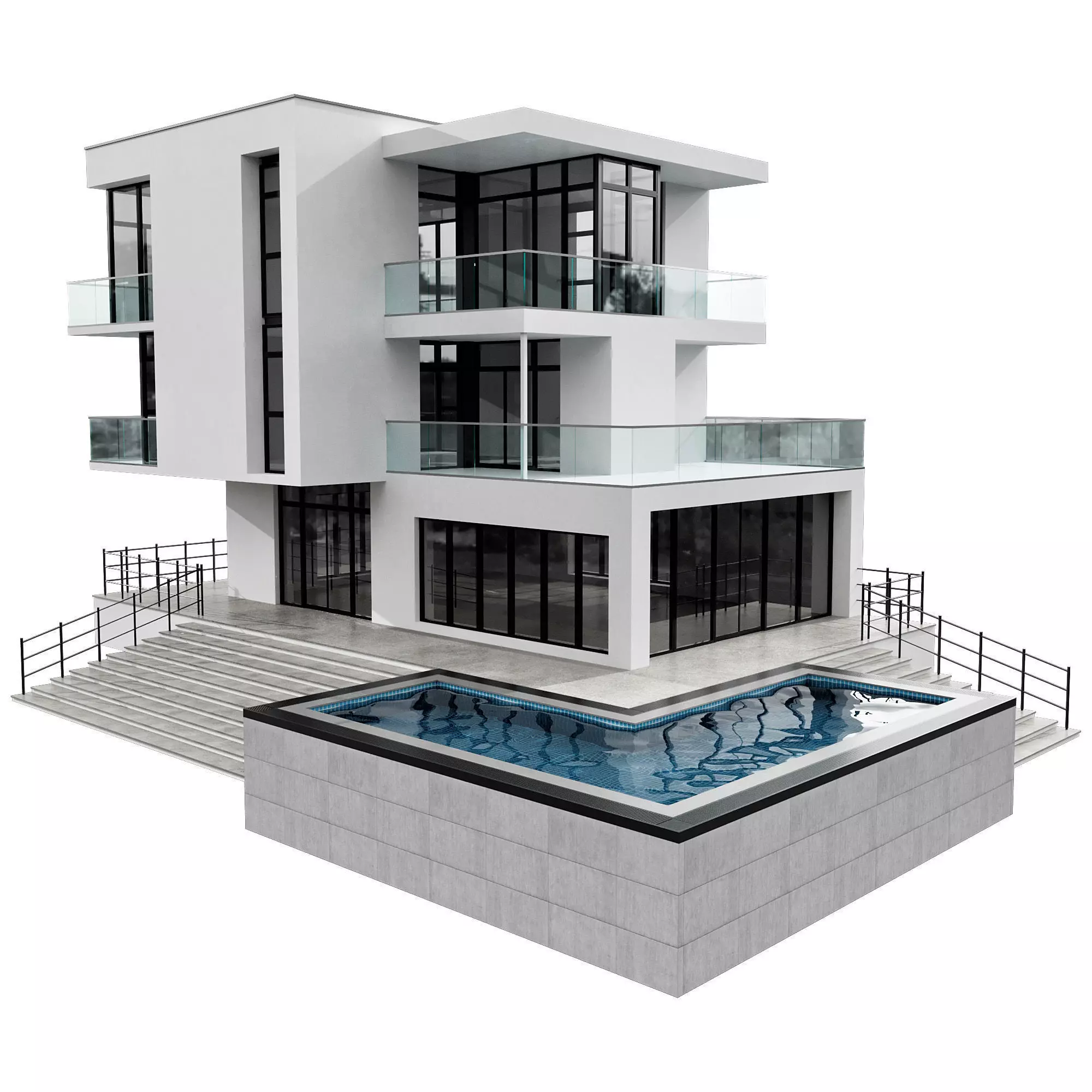 MODERN HOUSE NO28 A 3D model_0