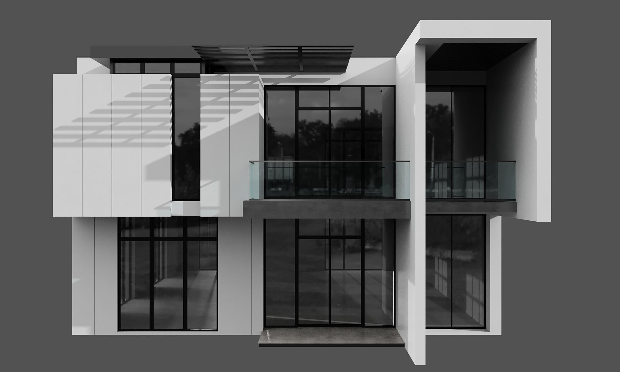 MODERN HOUSE NO25 A 3D model_2