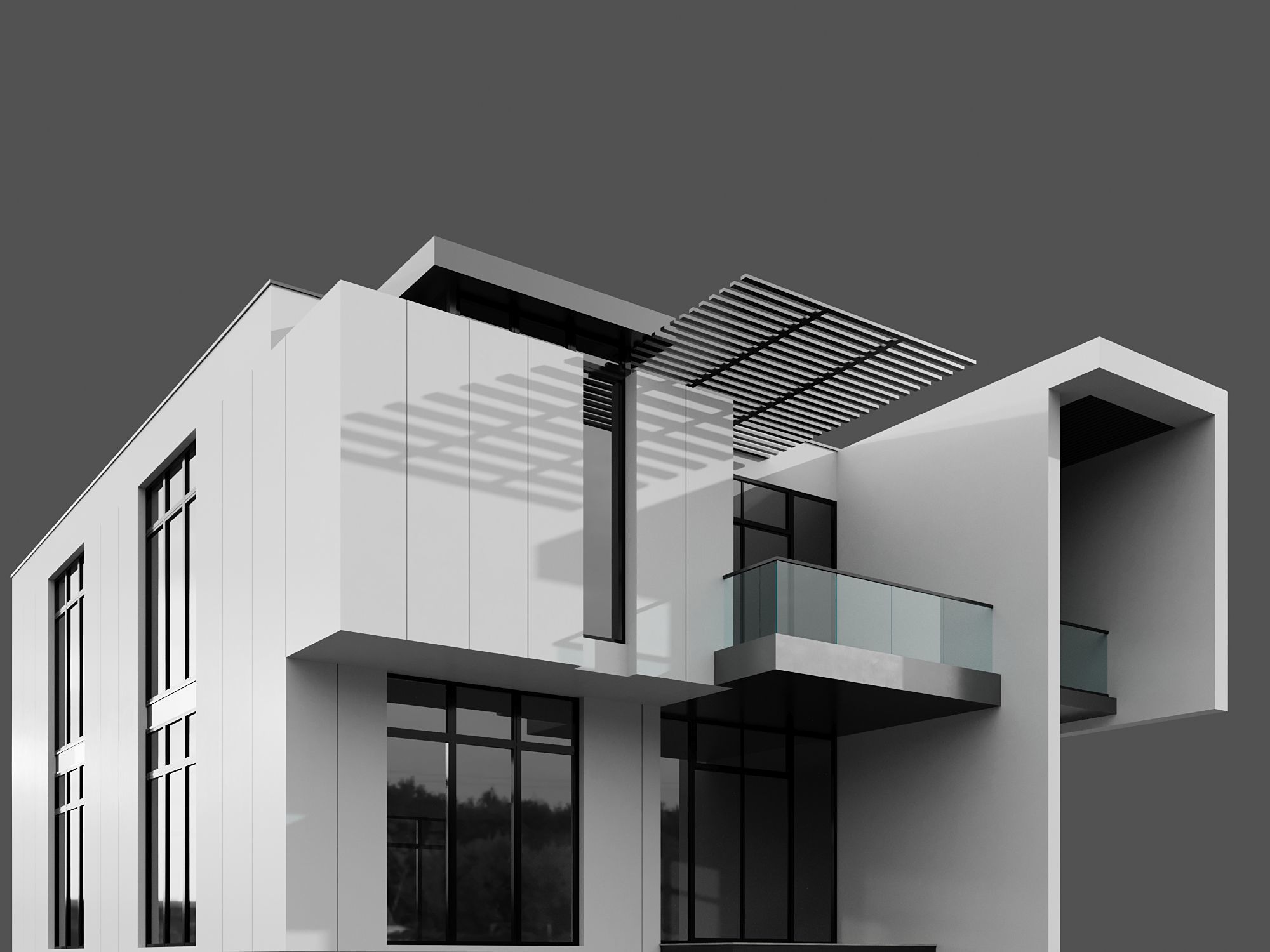 MODERN HOUSE NO25 A 3D model_3