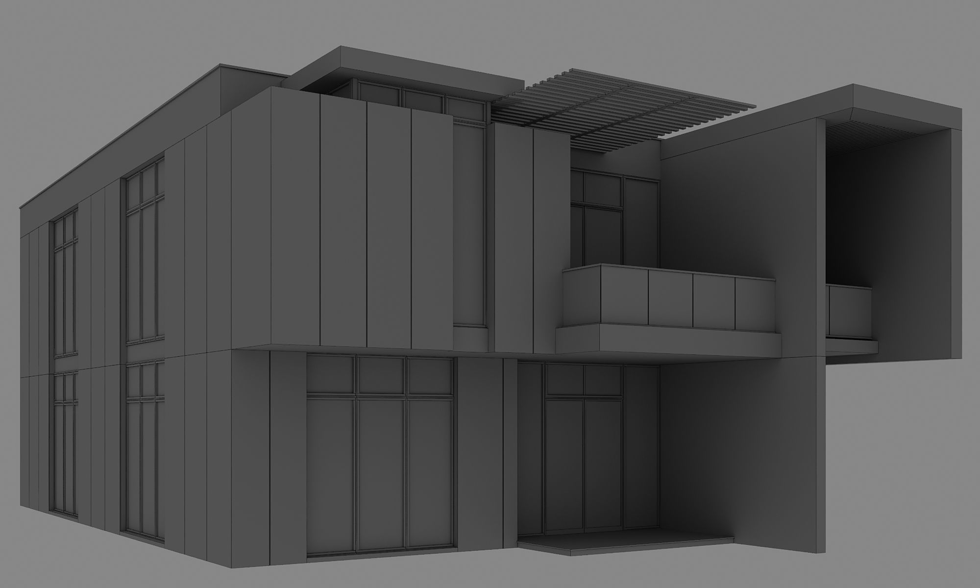 MODERN HOUSE NO25 A 3D model_12