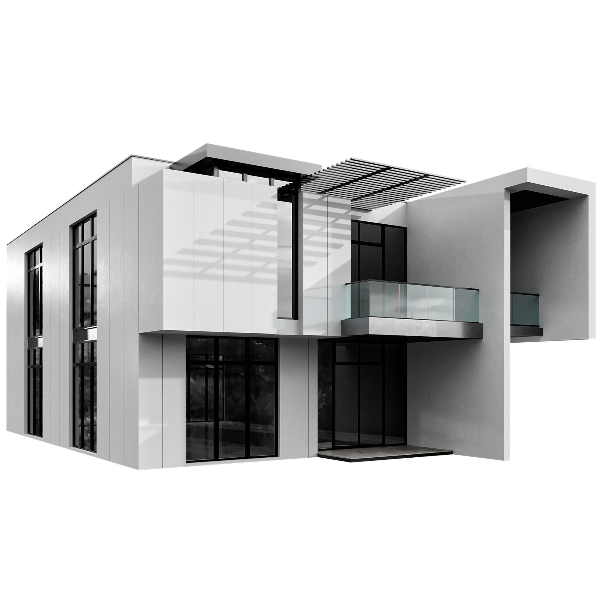MODERN HOUSE NO25 A 3D model_8
