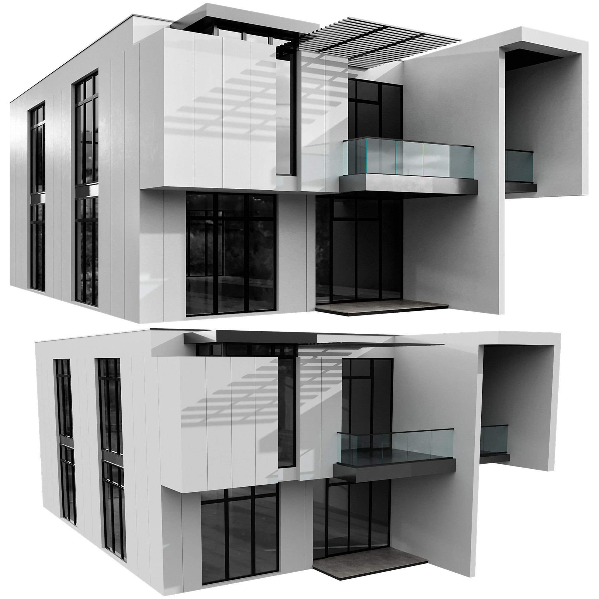 MODERN HOUSE NO25 A 3D model_9