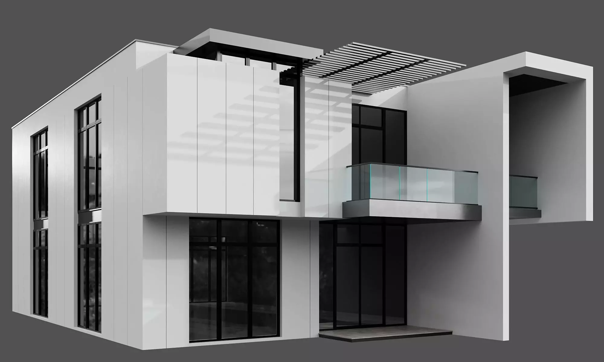 MODERN HOUSE NO25 A 3D model_0