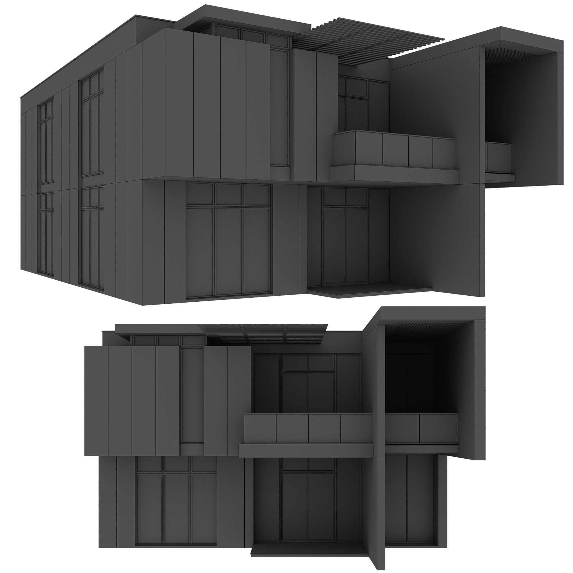 MODERN HOUSE NO25 A 3D model_11