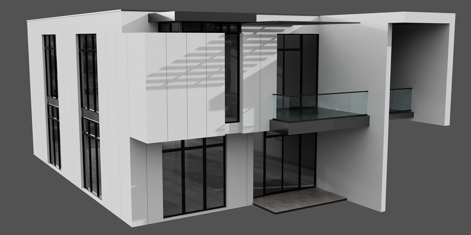MODERN HOUSE NO25 A 3D model_4