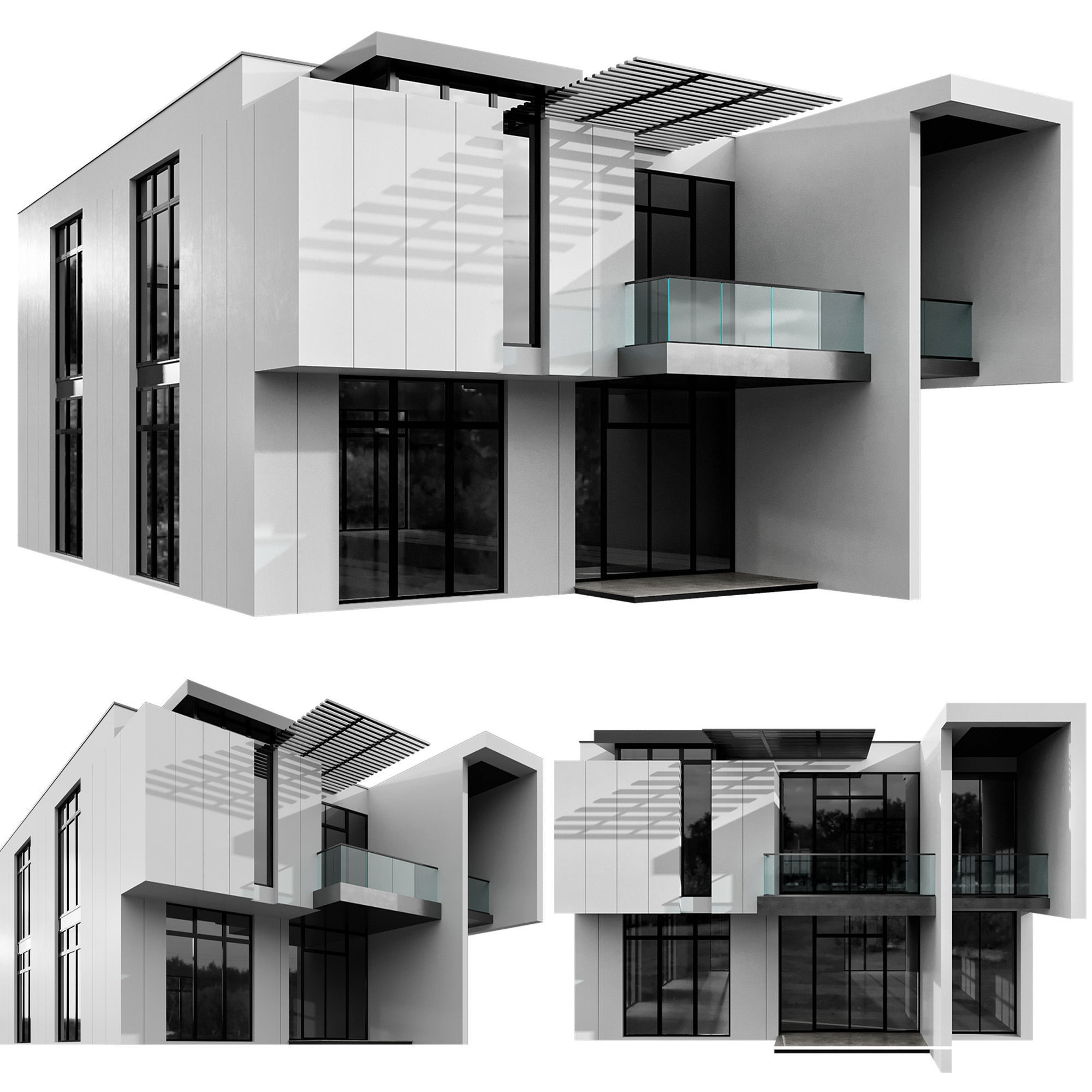 MODERN HOUSE NO25 A 3D model_6