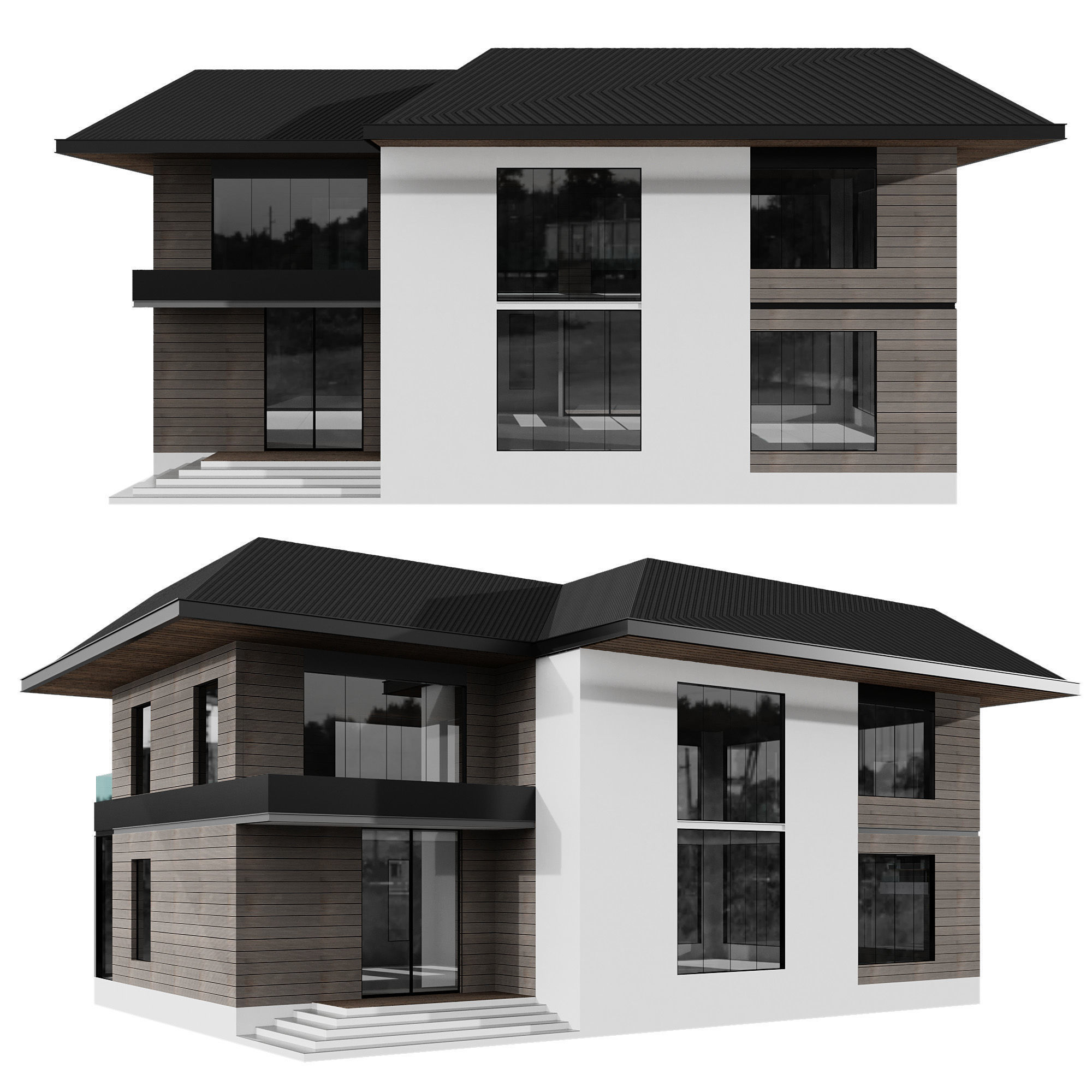 MODERN HOUSE NO23 A 3D model_6