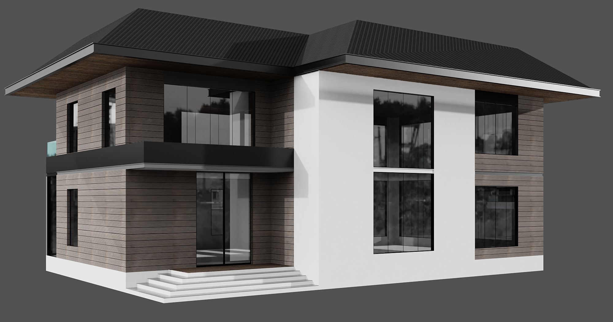 MODERN HOUSE NO23 A 3D model_3