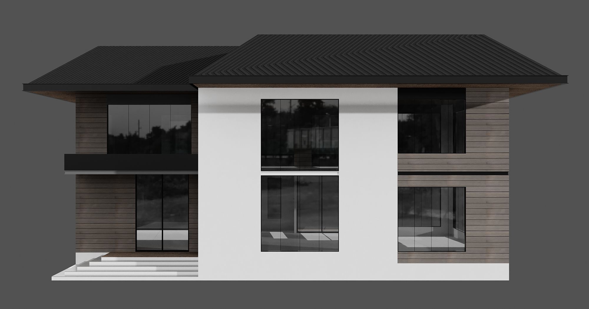 MODERN HOUSE NO23 A 3D model_4