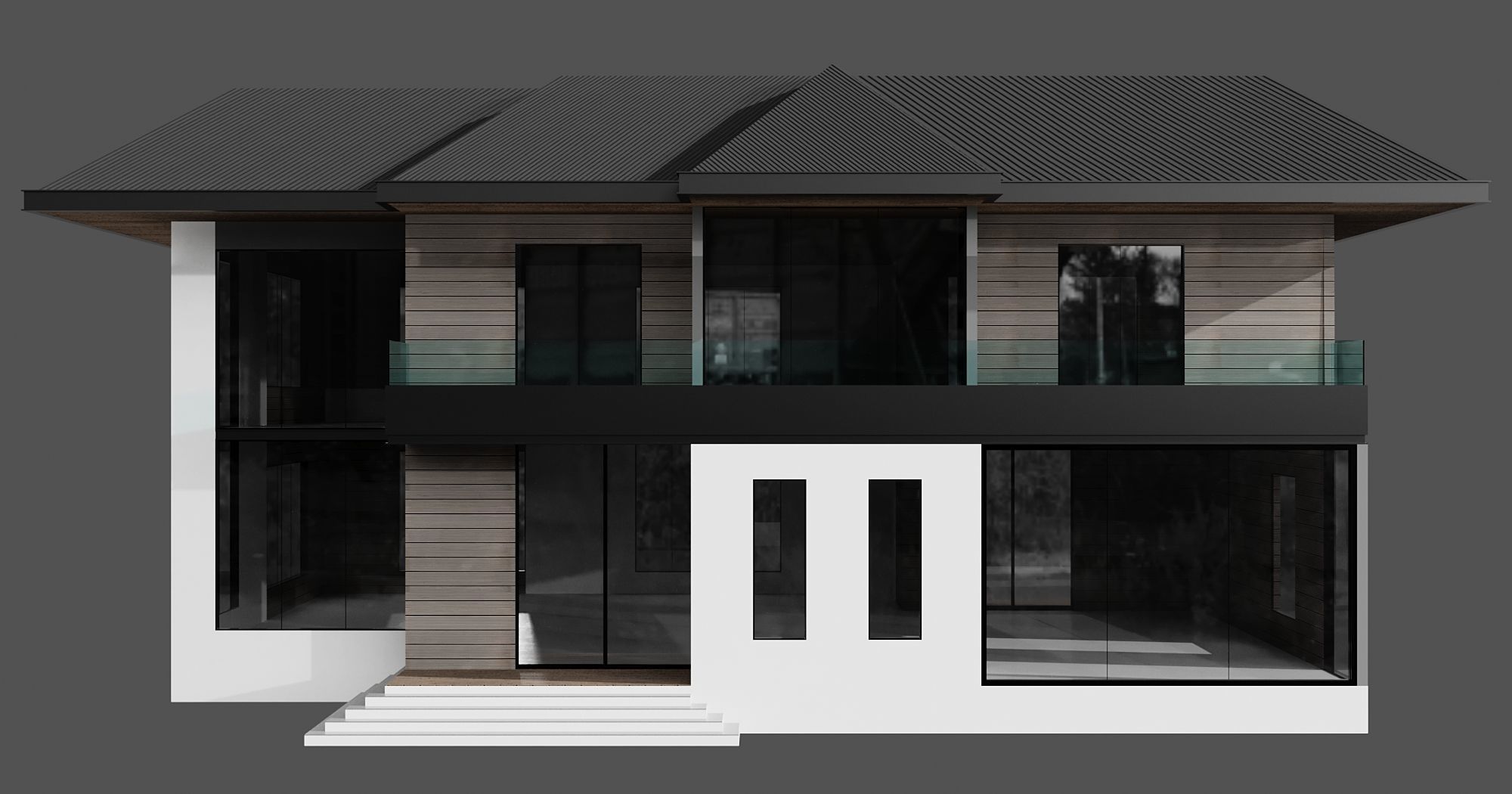 MODERN HOUSE NO23 A 3D model_2