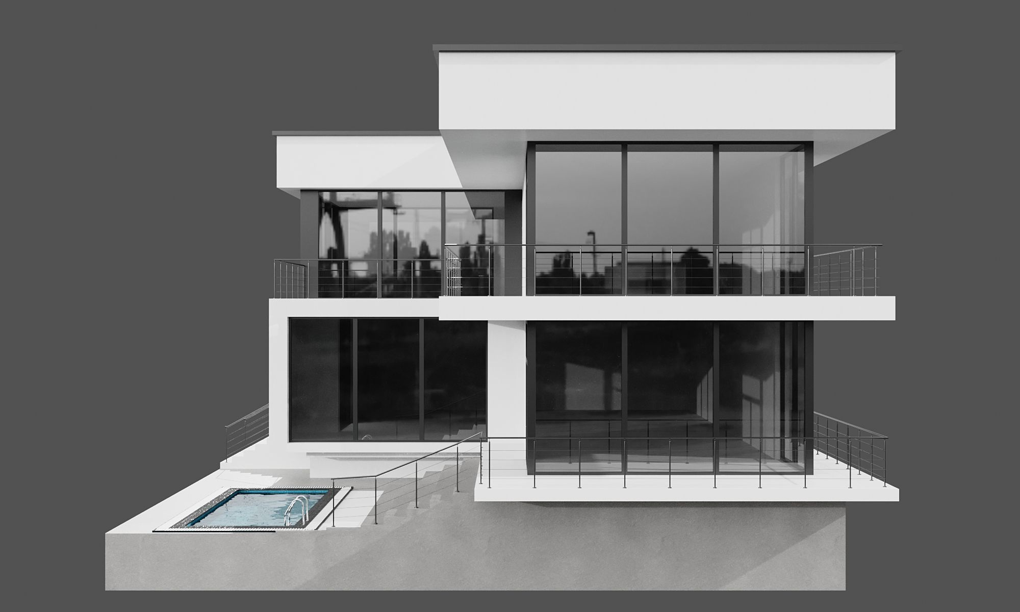 MODERN HOUSE NO22 A 3D model_5