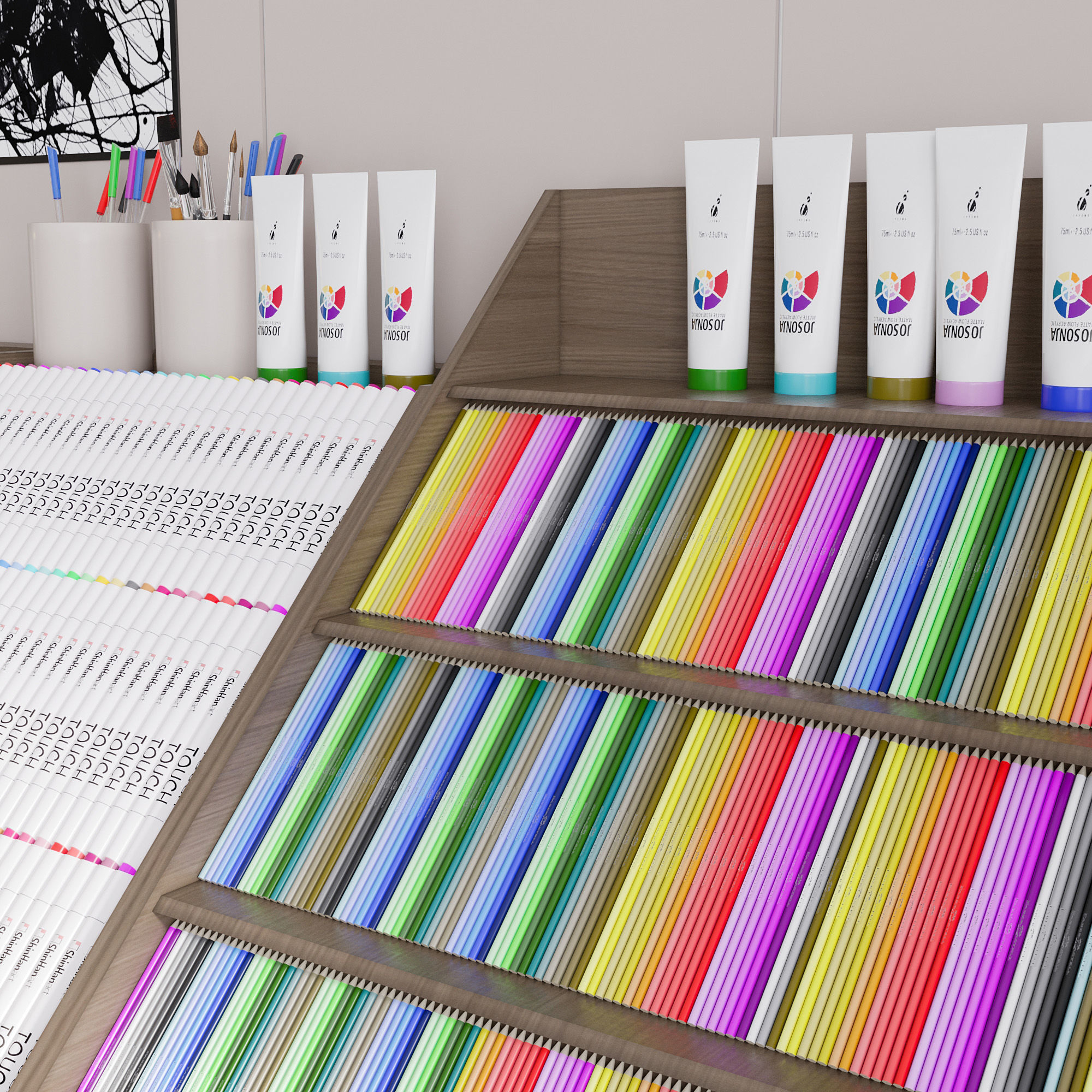 OFFICE FURNITURE NO20 A 3D model_12