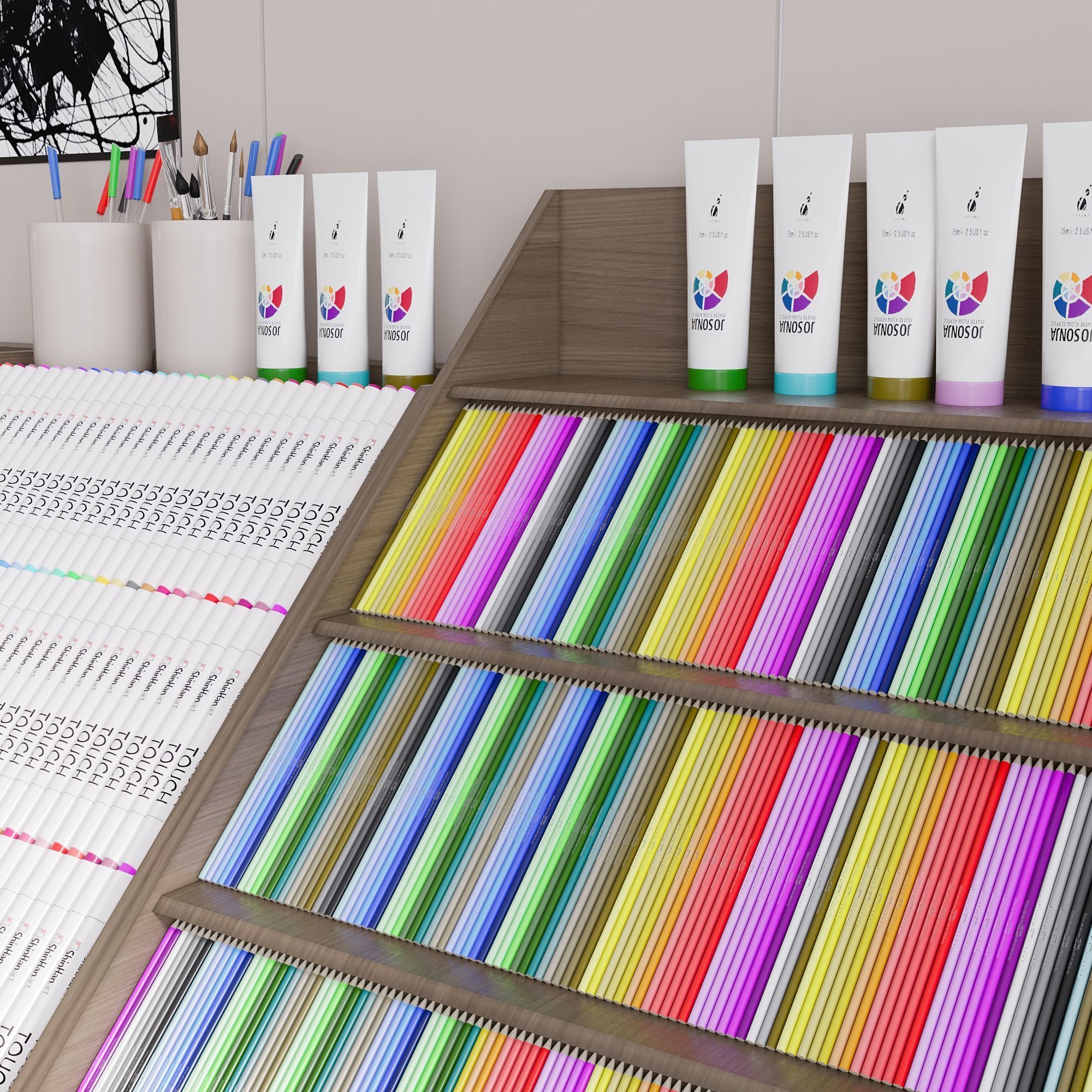 OFFICE FURNITURE NO20 A 3D model_6