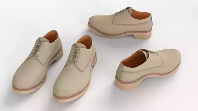 Sand leather Suede Derbies Shoes 