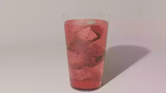 Glass with drink