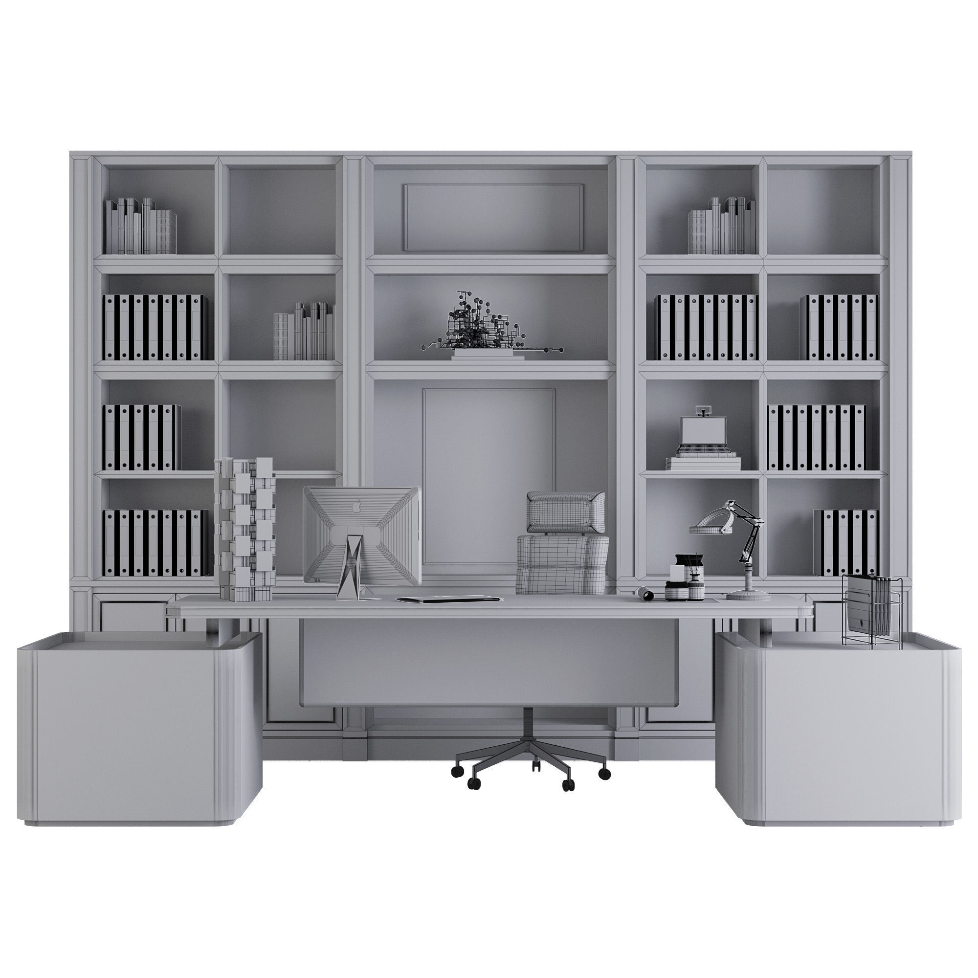 OFFICE FURNITURE NO19 A 3D model_14