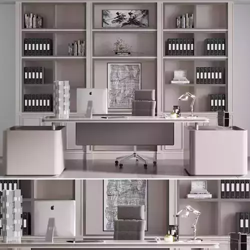 OFFICE FURNITURE NO19 A 3D model