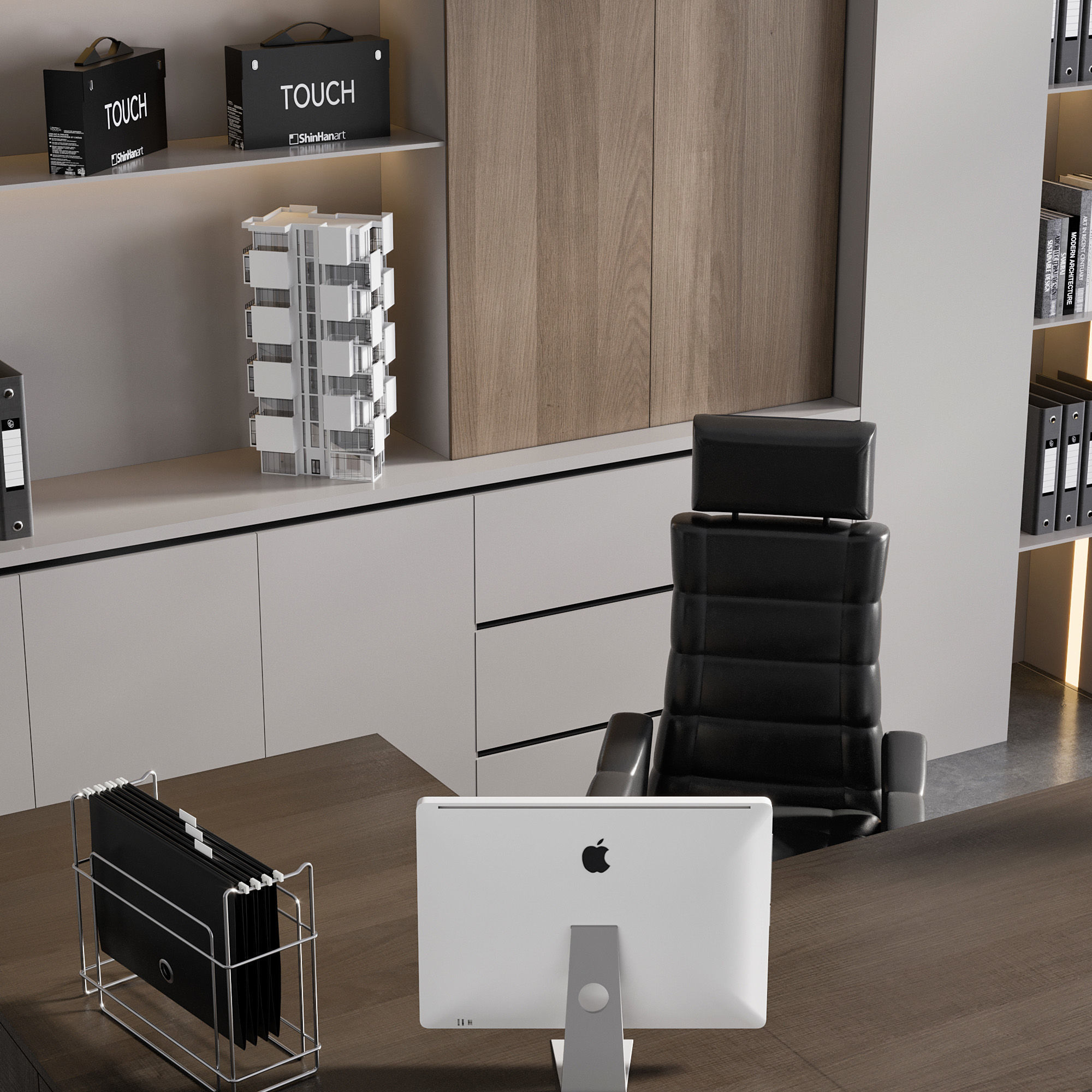 OFFICE FURNITURE NO18 A 3D model_11