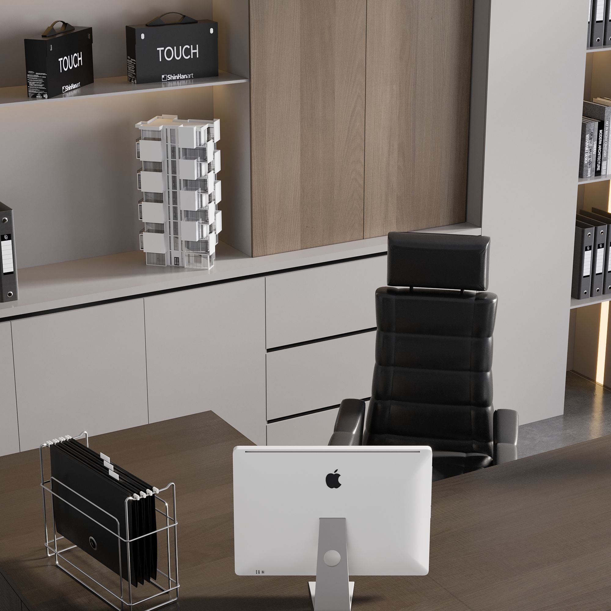 OFFICE FURNITURE NO18 A 3D model_6