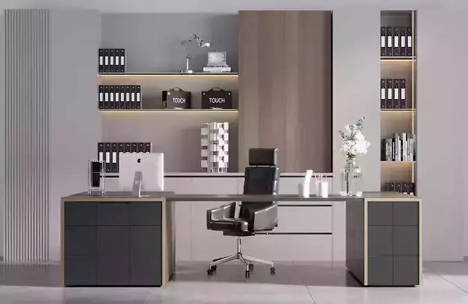 OFFICE FURNITURE NO18 A 3D model