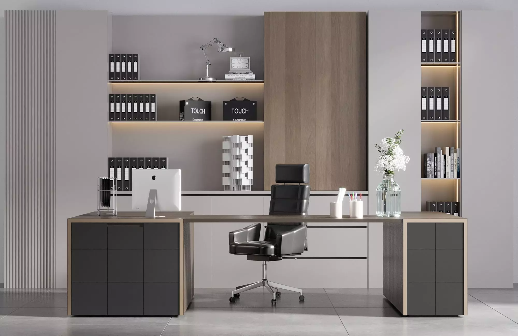 OFFICE FURNITURE NO18 A 3D model_0