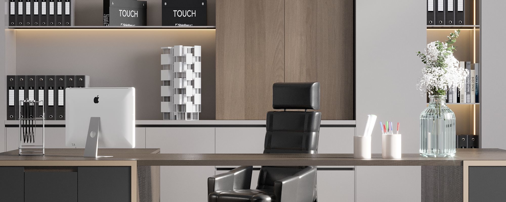 OFFICE FURNITURE NO18 A 3D model_5