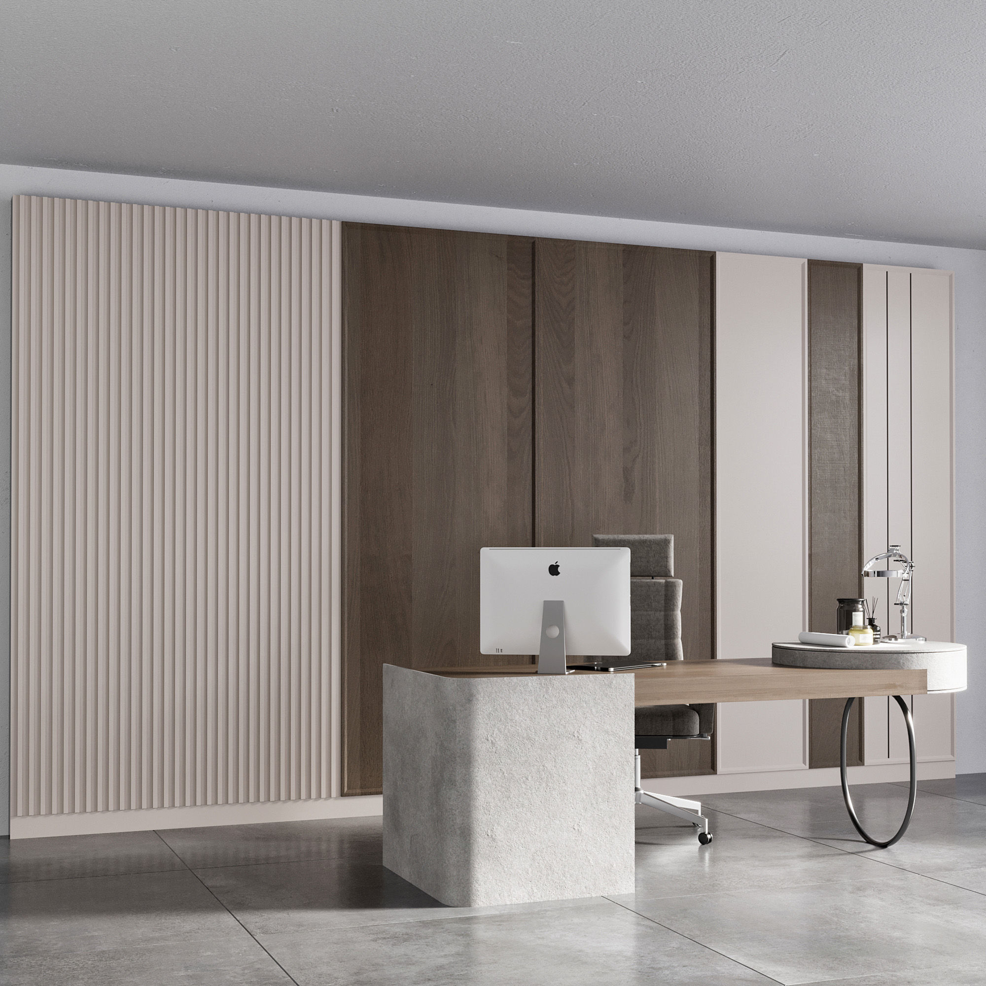 OFFICE FURNITURE NO17 A 3D model_13