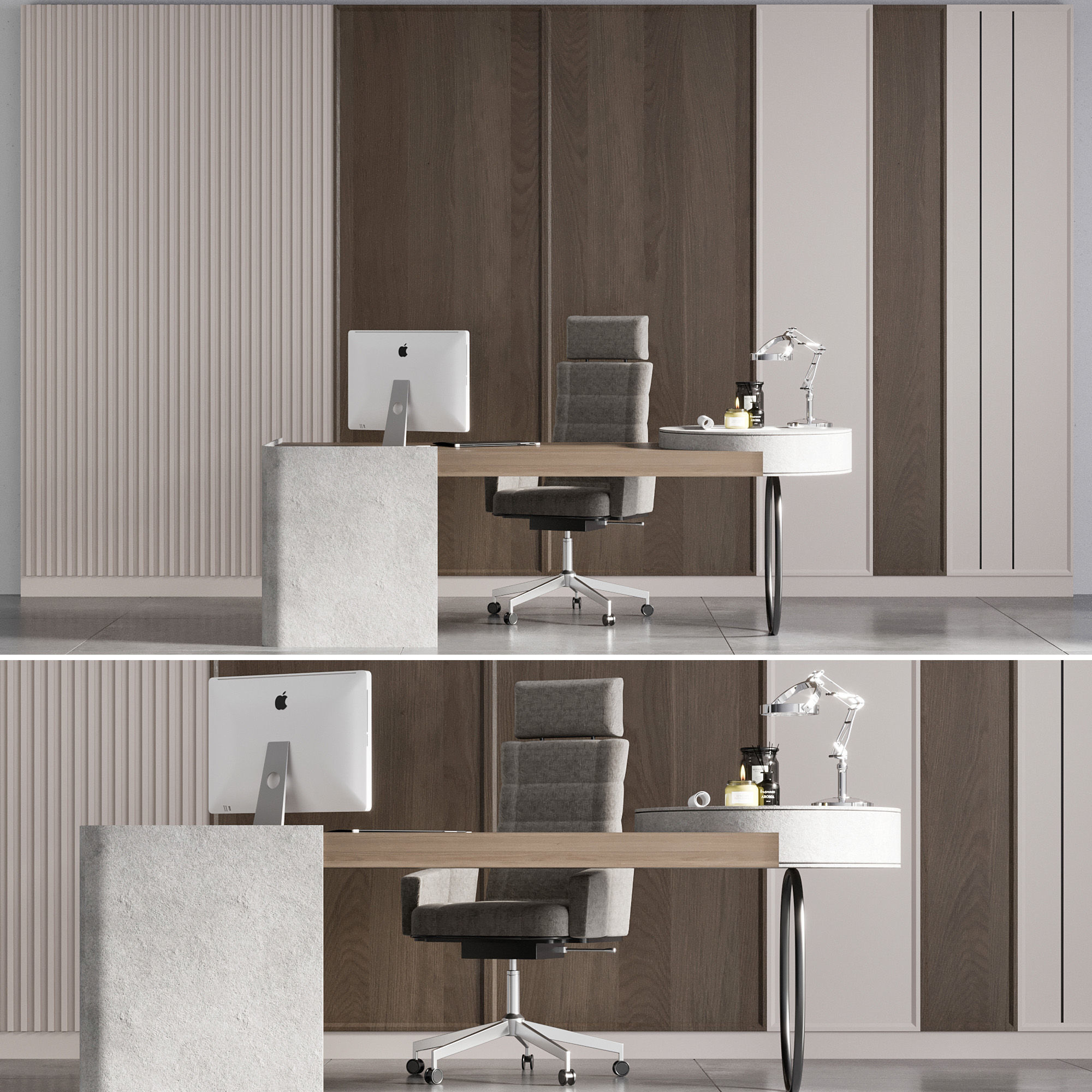 OFFICE FURNITURE NO17 A 3D model_10