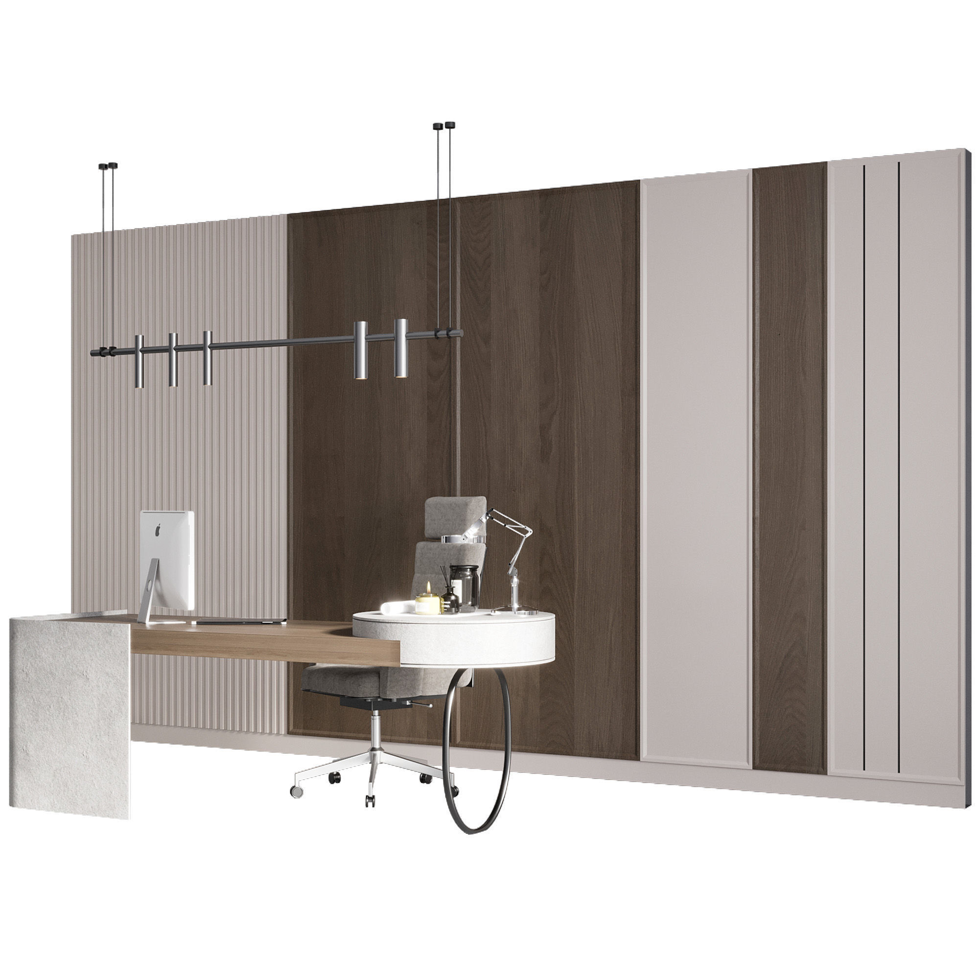 OFFICE FURNITURE NO17 A 3D model_11