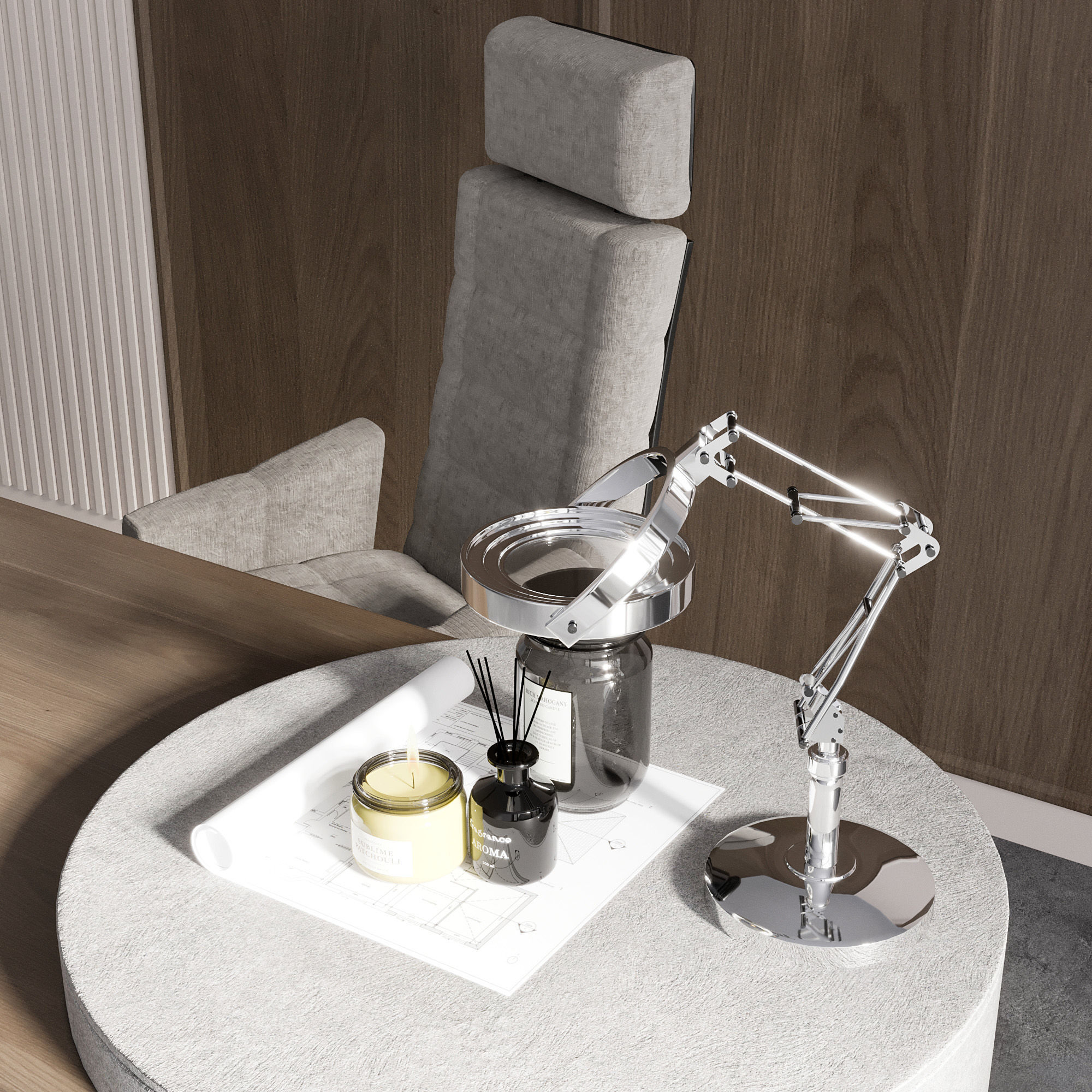 OFFICE FURNITURE NO17 A 3D model_14