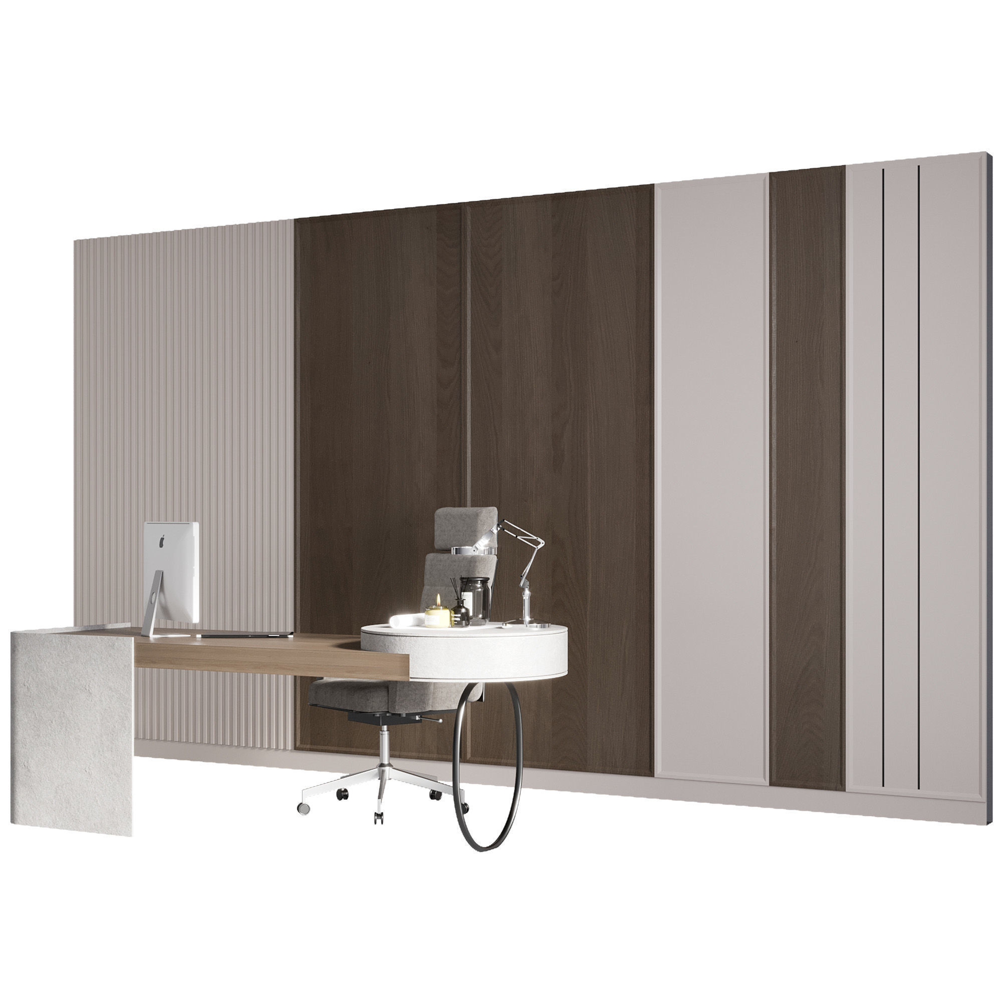 OFFICE FURNITURE NO17 A 3D model_12